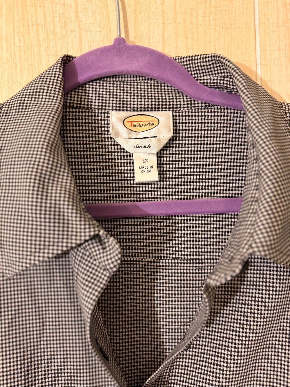 Talbots Olive-Gray Long Sleeve Button-Front Shirt Dress - Picture 4 of 10